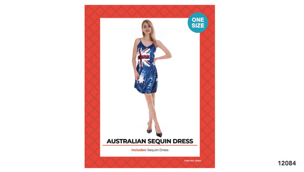ADULT AUSTRALIAN SEQUIN DRESS